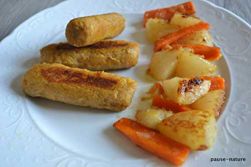 Quenelles de patate douce et farine de sarrasin