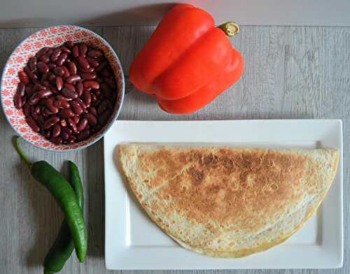 Quesadillas aux haricots rouges