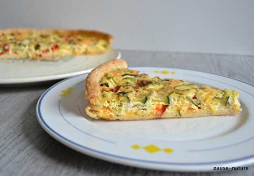 Quiche aux légumes et fromages