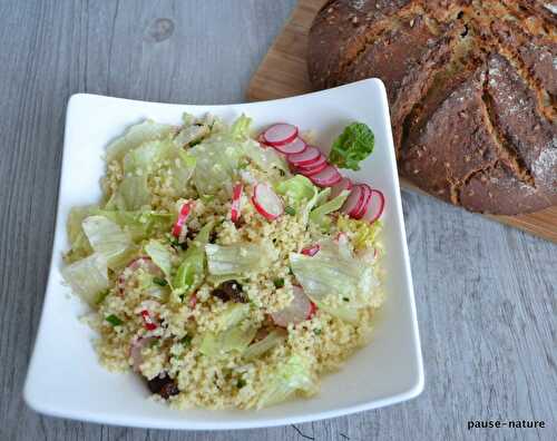 Salade de semoule et radis