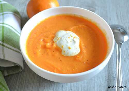 Soupe de carottes à l'orange