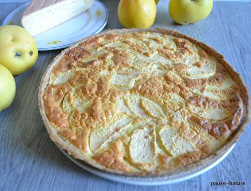 Tarte au Maroilles et au pommes