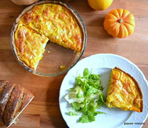 Tarte au potiron et chèvre