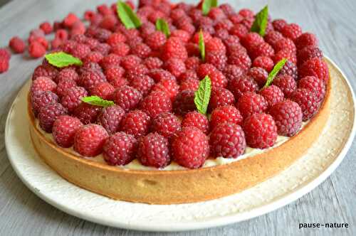 Tarte aux framboises