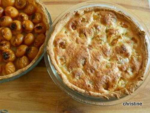 Tarte Mirabelles-crème d'amandes