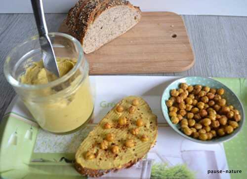 Tartinade de pois chiche, butternut et chèvre