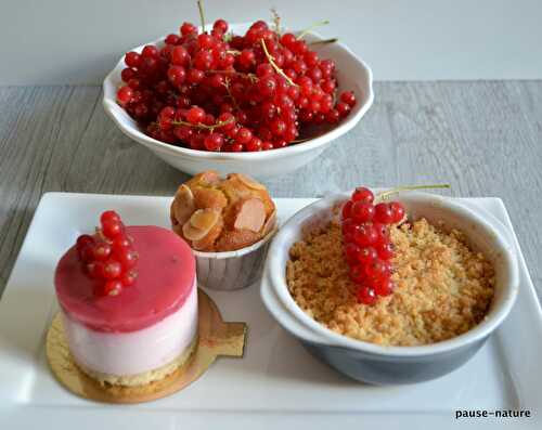 Thé ou café gourmand autour de la groseille