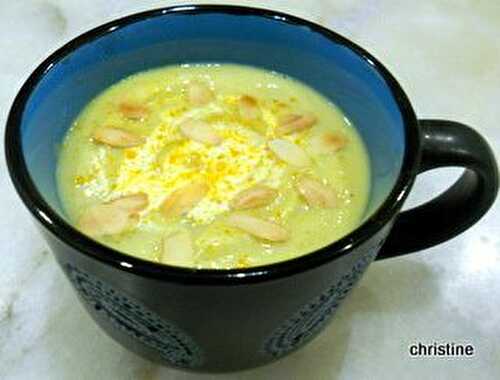 Velouté de courgette-chou-fleurs au curry