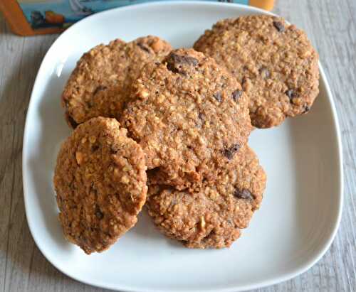 Cookies aux flocons d'avoine, noix de cajou et chocolat