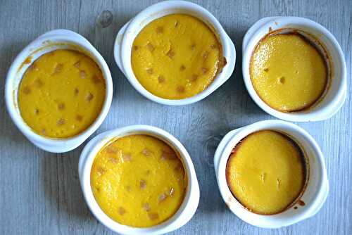 Petits flans courge-lemon curd