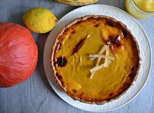 Pumpkin pie au lemon curd