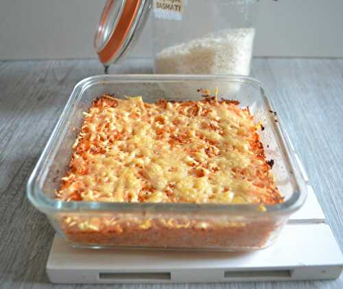 Gratin de riz au concentré de tomate