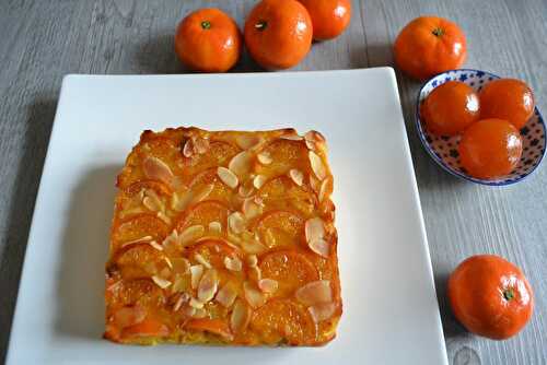 Flan à la courge, amandes et clémentines