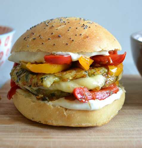 Hamburger légumes et fromage du Cantal