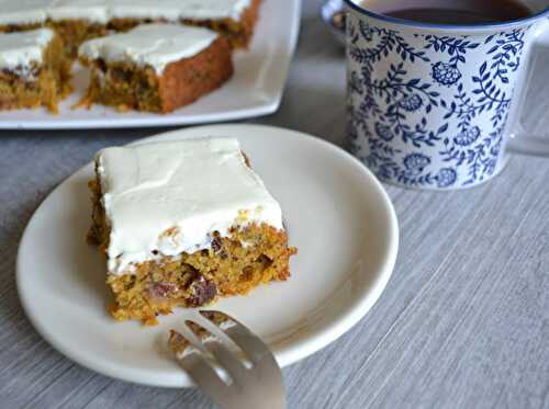 Gâteau aux carottes, épicé chai