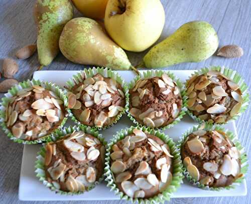 Muffins pommes-poires et fève tonka sans gluten