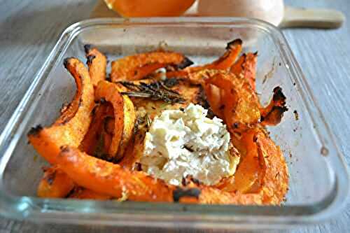 Butternut rôtie à la feta et aux herbes