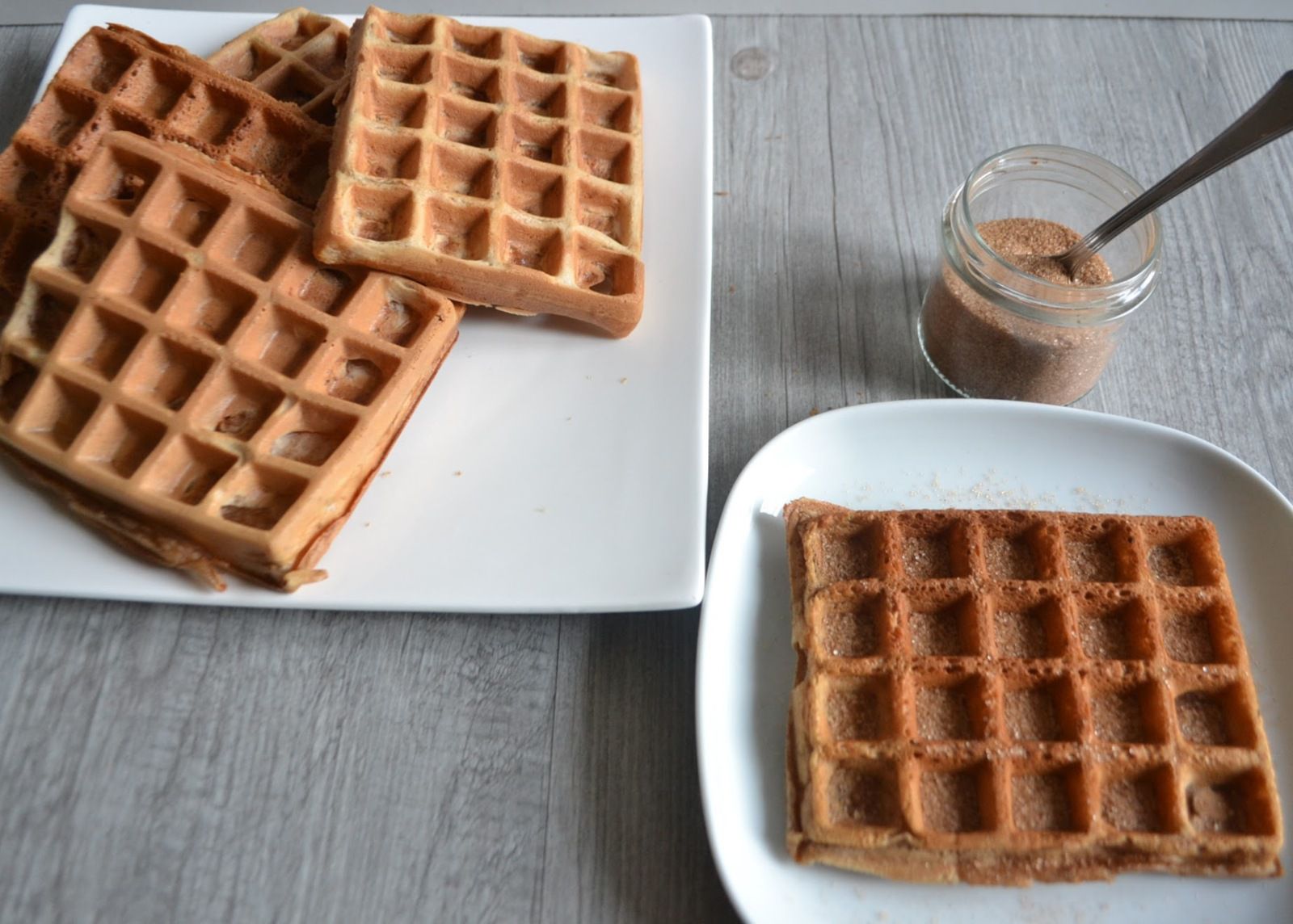 Gaufres à la cannelle sans beurre