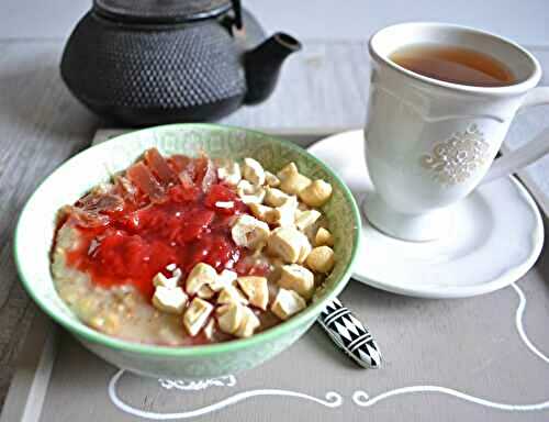 Porridge à la compotée de fraises