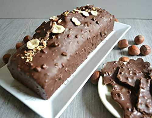 Cake aux pépites de chocolat nappage rocher