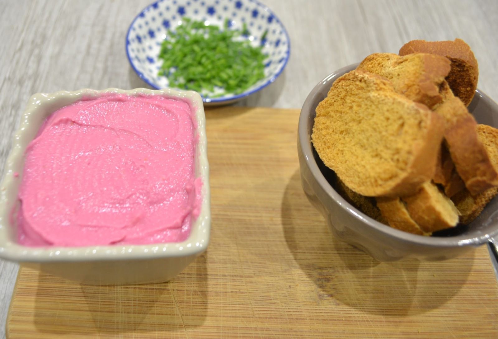 Tartinade de chou fleurs et betterave