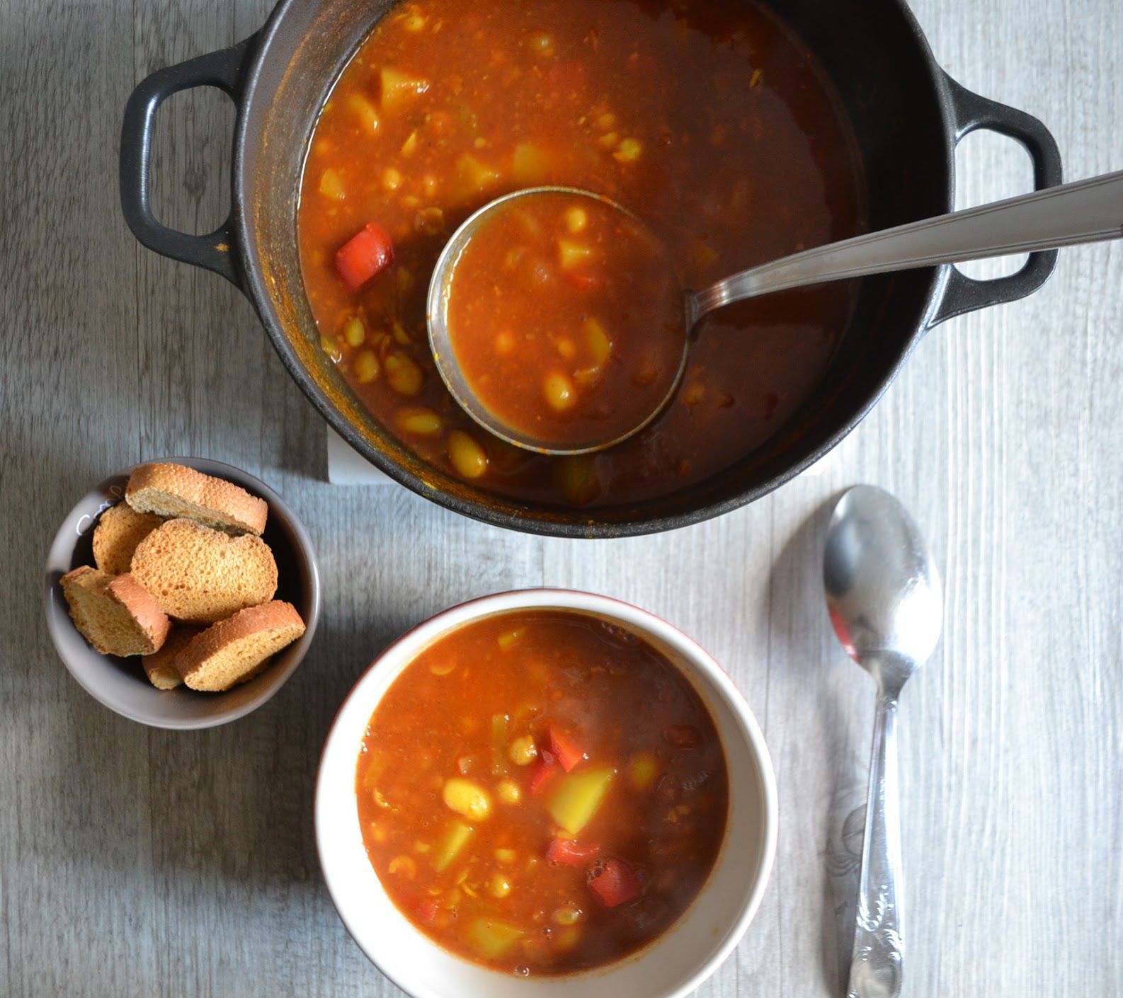 Abgoosht sans viande (soupe d'Iran)