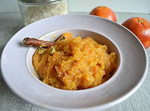 Riz confit à l'orange sanguine (Kalamar jarda)