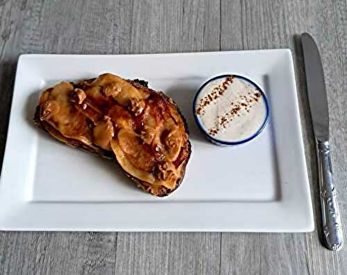 Tartine aux pommes et spéculoos 