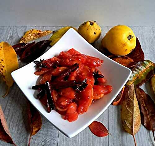 Coings rôtis aux épices