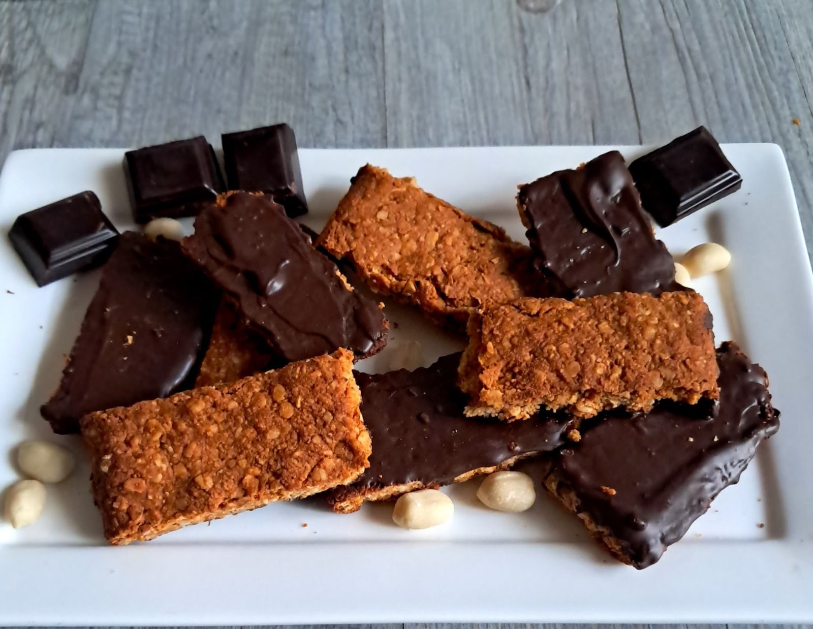 Barres de céréales et beurre de cacahuètes