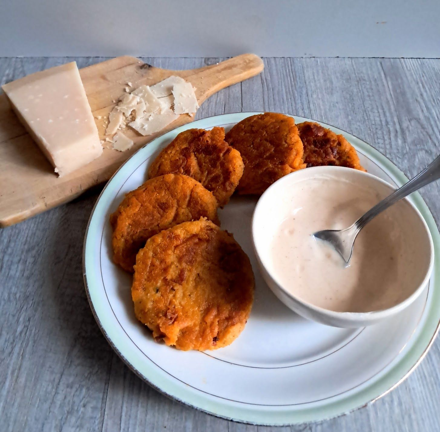 Galettes de butternut au parmesan 