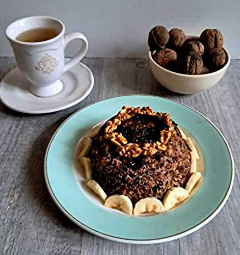 Bowl cake aux noix et chocolat