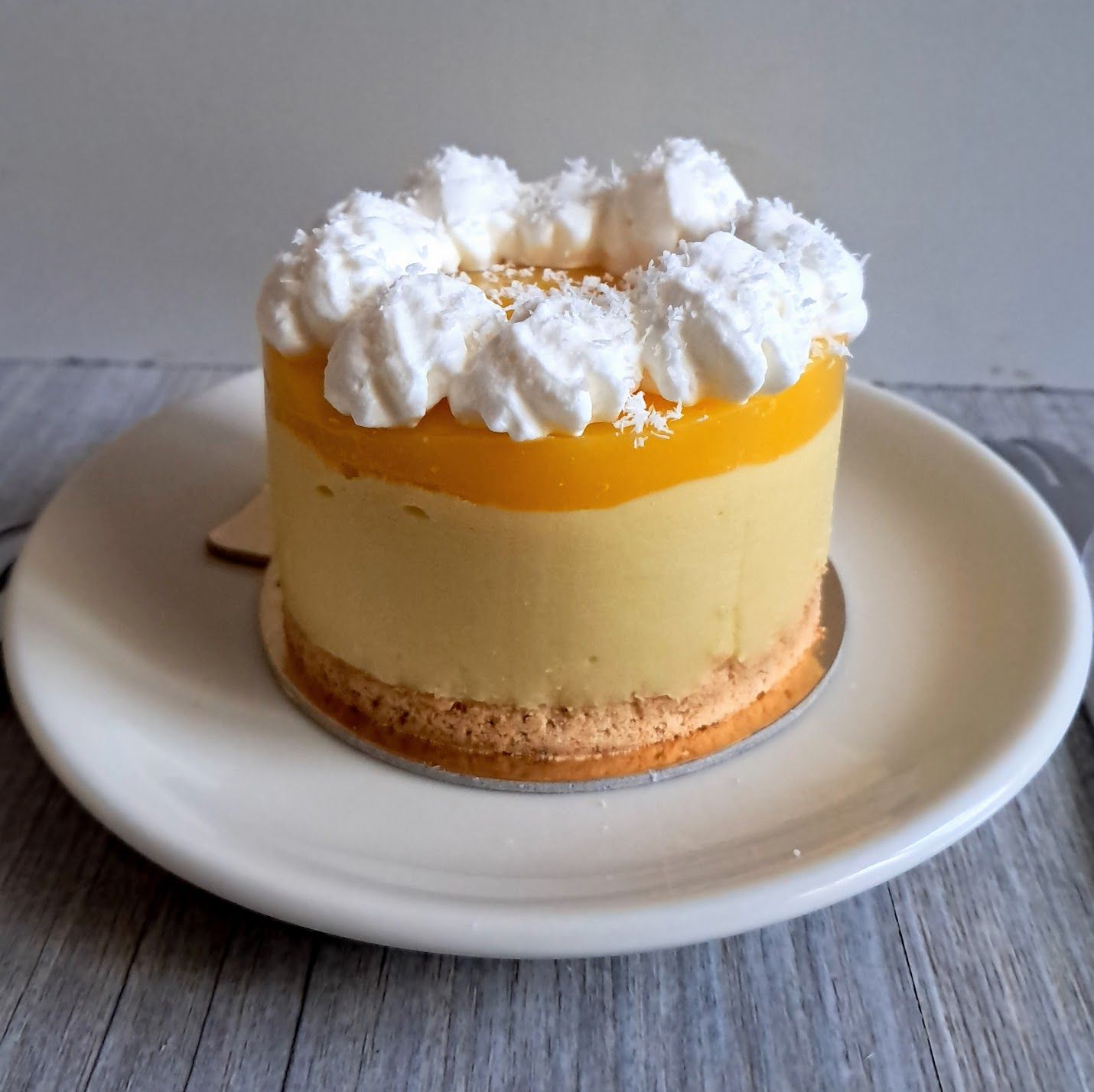 Entremets individuels mangue-coco