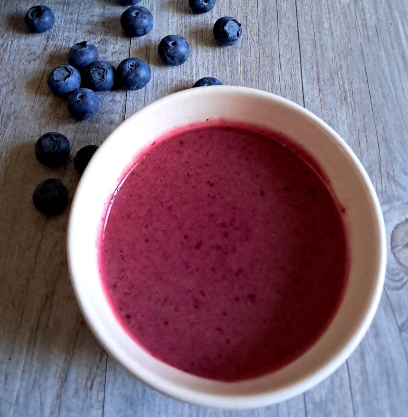 Vinaigrette aux myrtilles et vinaigre de framboises