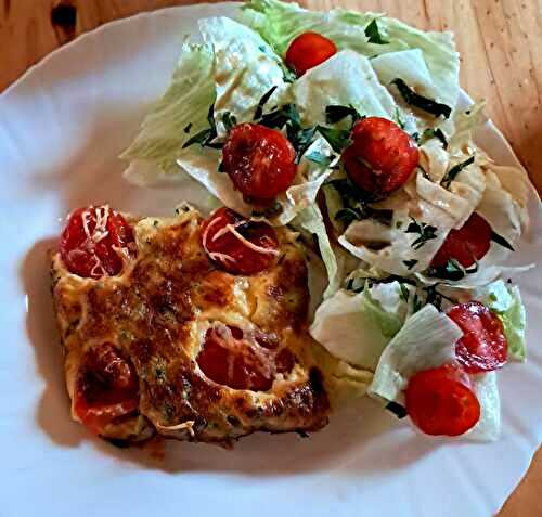 Clafoutis salé aux tomates cerises