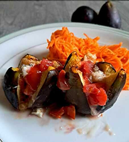 Figues farcies aux tomates et gorgonzola