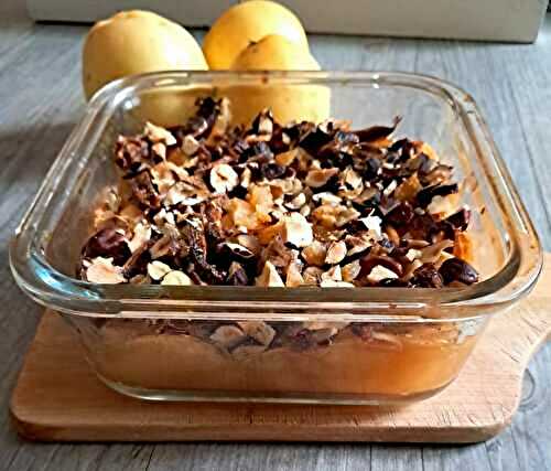 Tian de pommes aux fruits sec et oranges confites