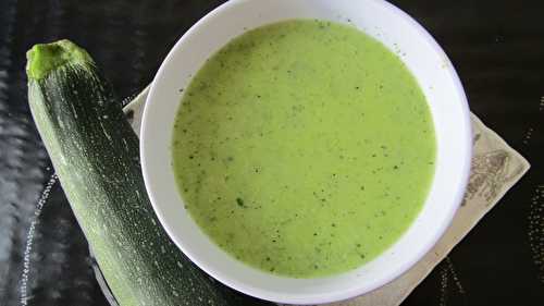 Crème de courgettes