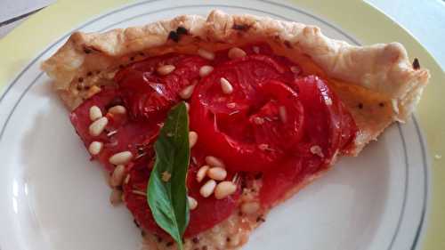 Ma tarte de l'été, tarte à la tomate version pignons