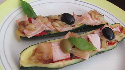 On part en Italie ?...Avec ces "courgettes façon pizza "!