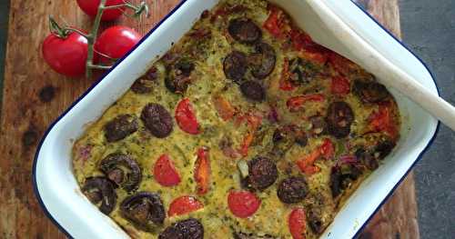 Clafoutis de légumes au curry à l'indienne