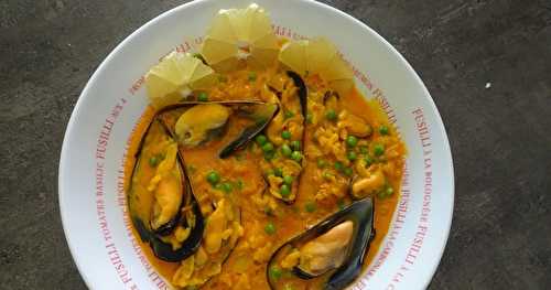 Risotto aux moules façon Paella