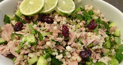 Salade de perles de couscous au thon