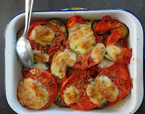 Gratin d'aubergines et tomates