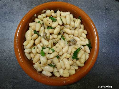 Salade de haricots blancs aux anchois de Collioure