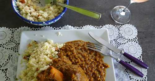 Souris d'agneau au couscous et ragoût de lentilles corail de Nigella Lawson