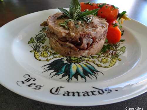 Parmentier de canard confit aux châtaignes 