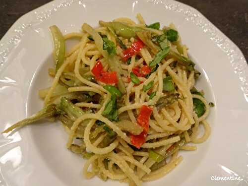 Spaghettis aux puntarelle 