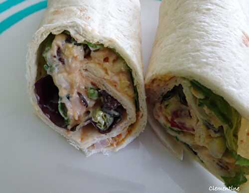 Wraps de poulet, pommes et curry de Giada de Laurentiis