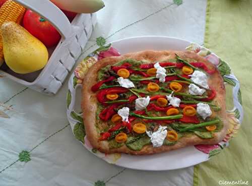 Pizza aux légumes - Le printemps dans l'assiette